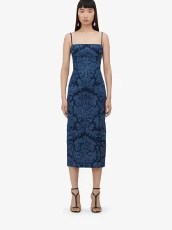 Women's Damask Pencil Dress in ><noscript><img width=