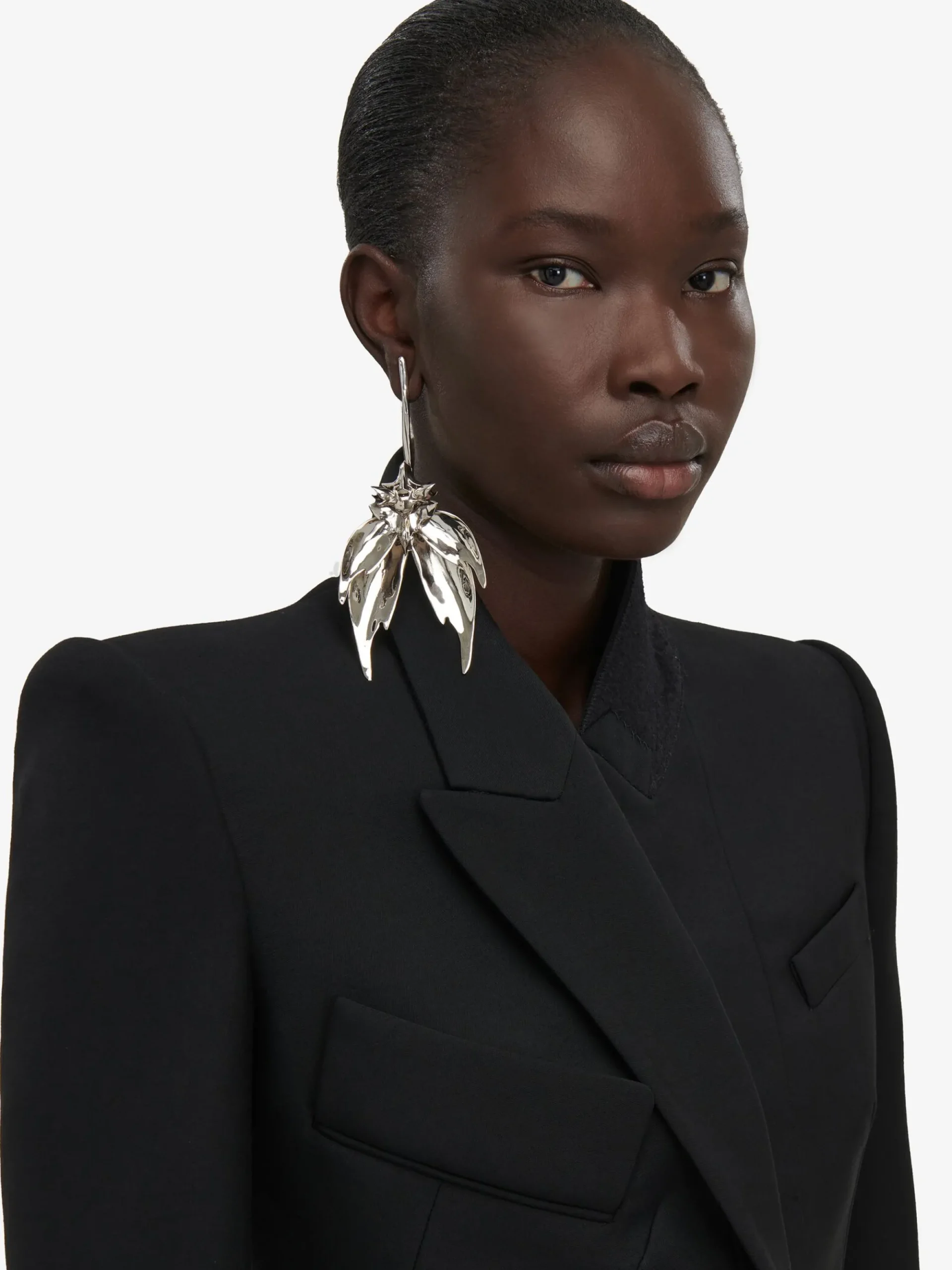 Women's Dissected Orchid Stick Earring in >Alexander McQueen Cheap