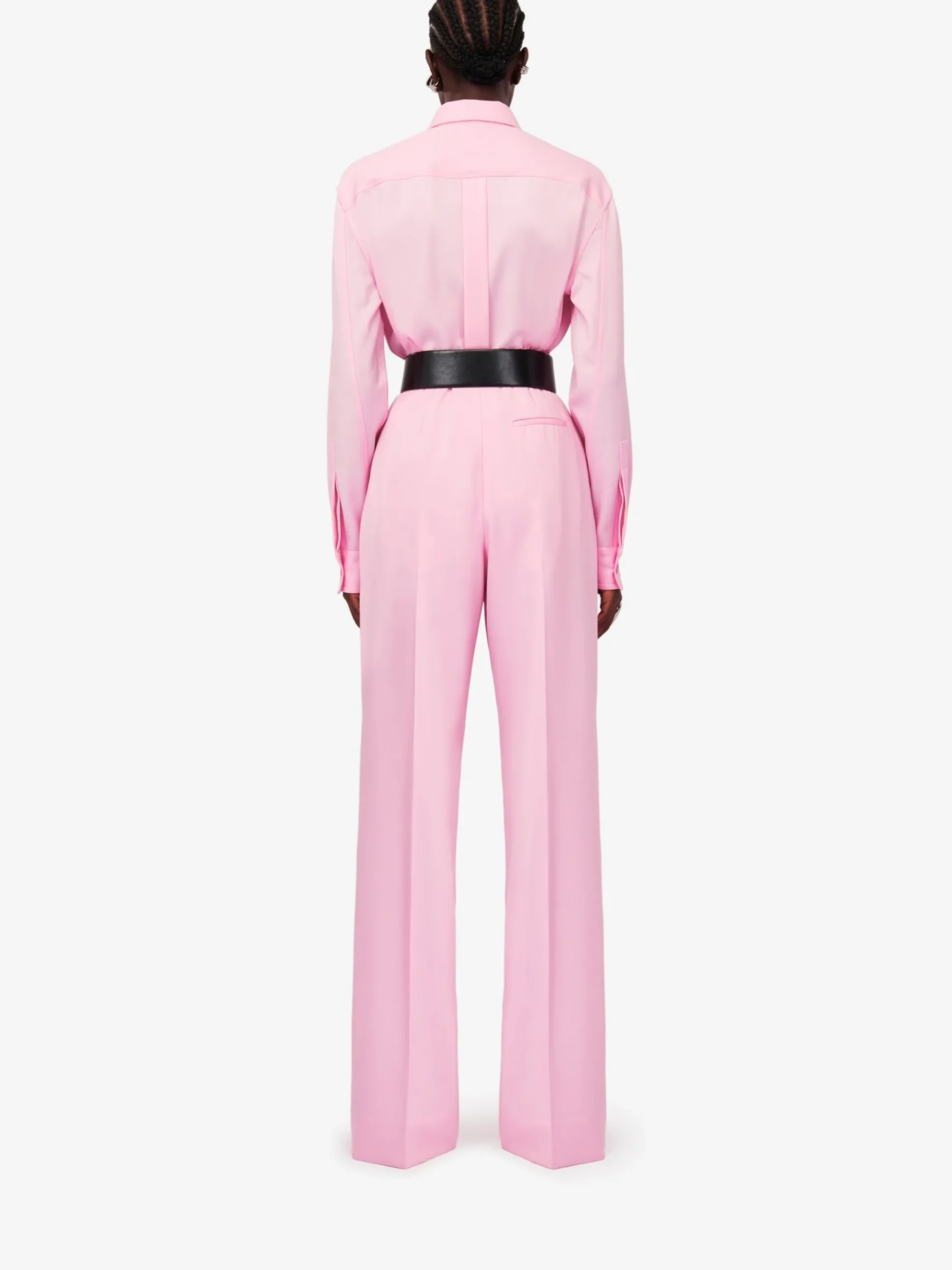 Women's Double Pleat Wide Leg Trousers in >Alexander McQueen Hot
