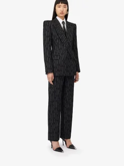 Women's Double Pleat Wide Leg Trousers in ><noscript><img width=