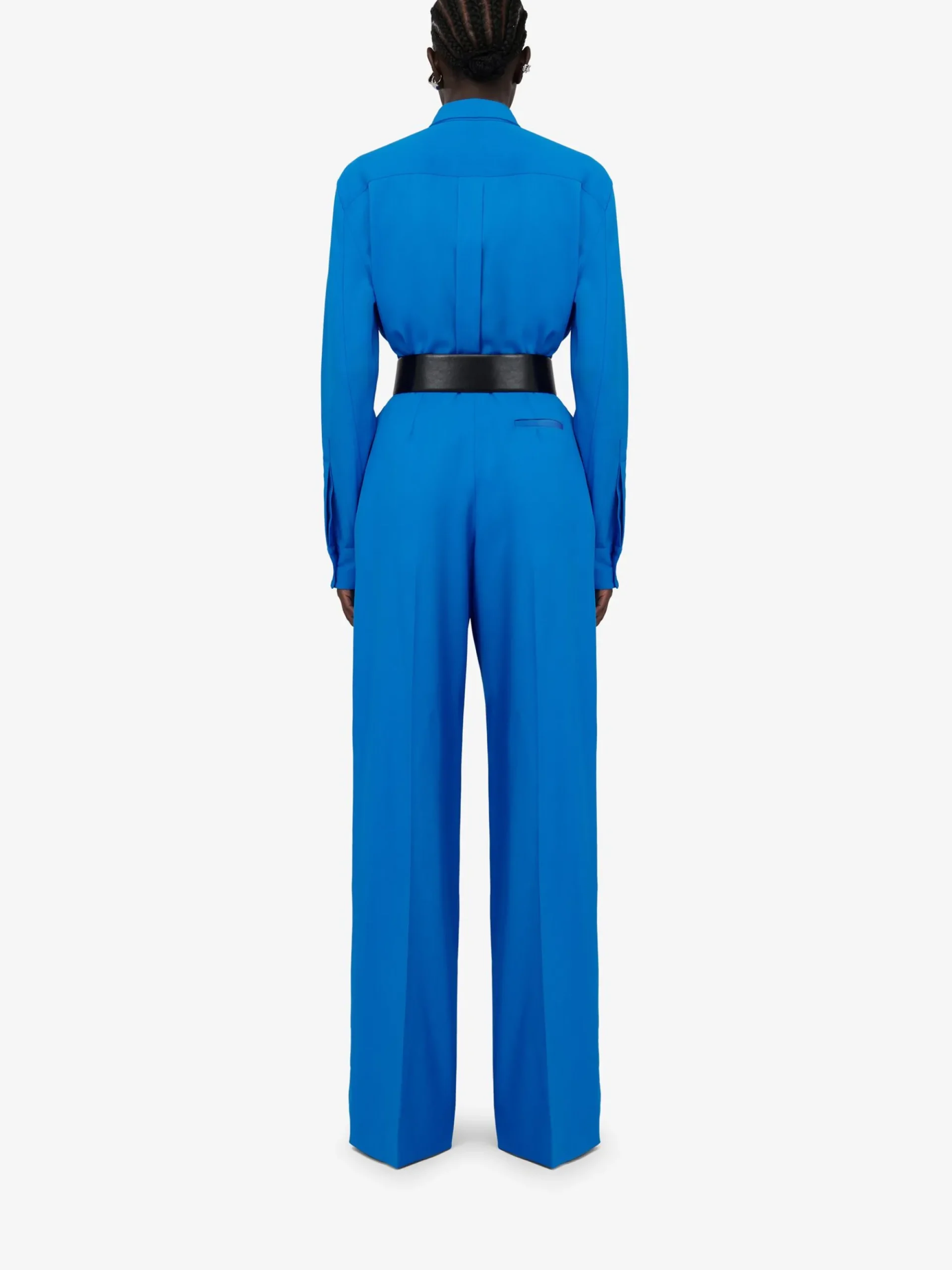 Women's Double Pleat Wide Leg Trousers in >Alexander McQueen Outlet