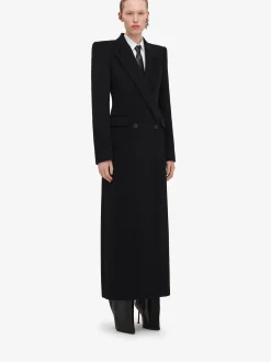 Women's Double-breasted Tailored Coat in ><noscript><img width=