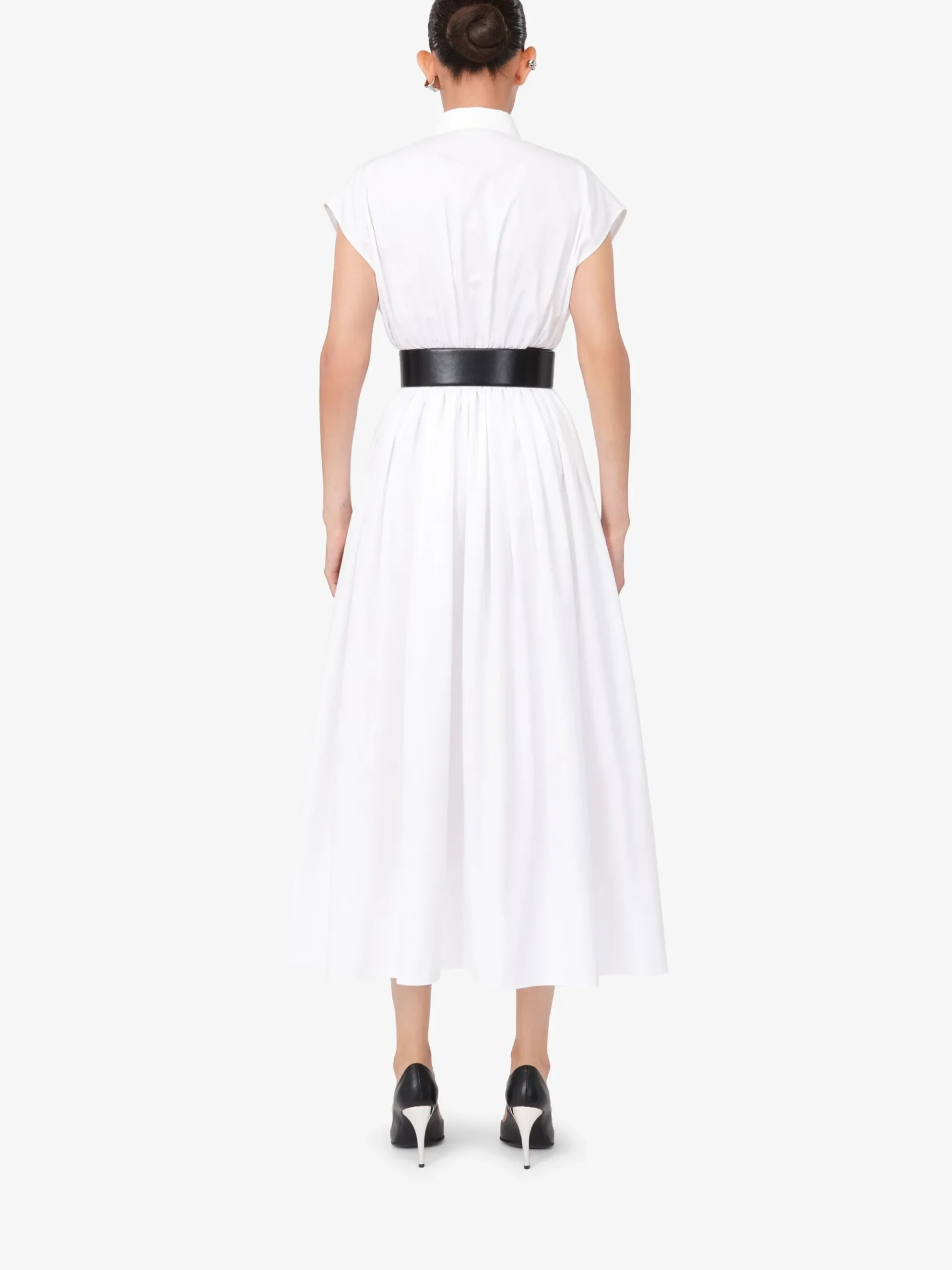 Women's Dropped Shoulder Shirt Dress in >Alexander McQueen Outlet