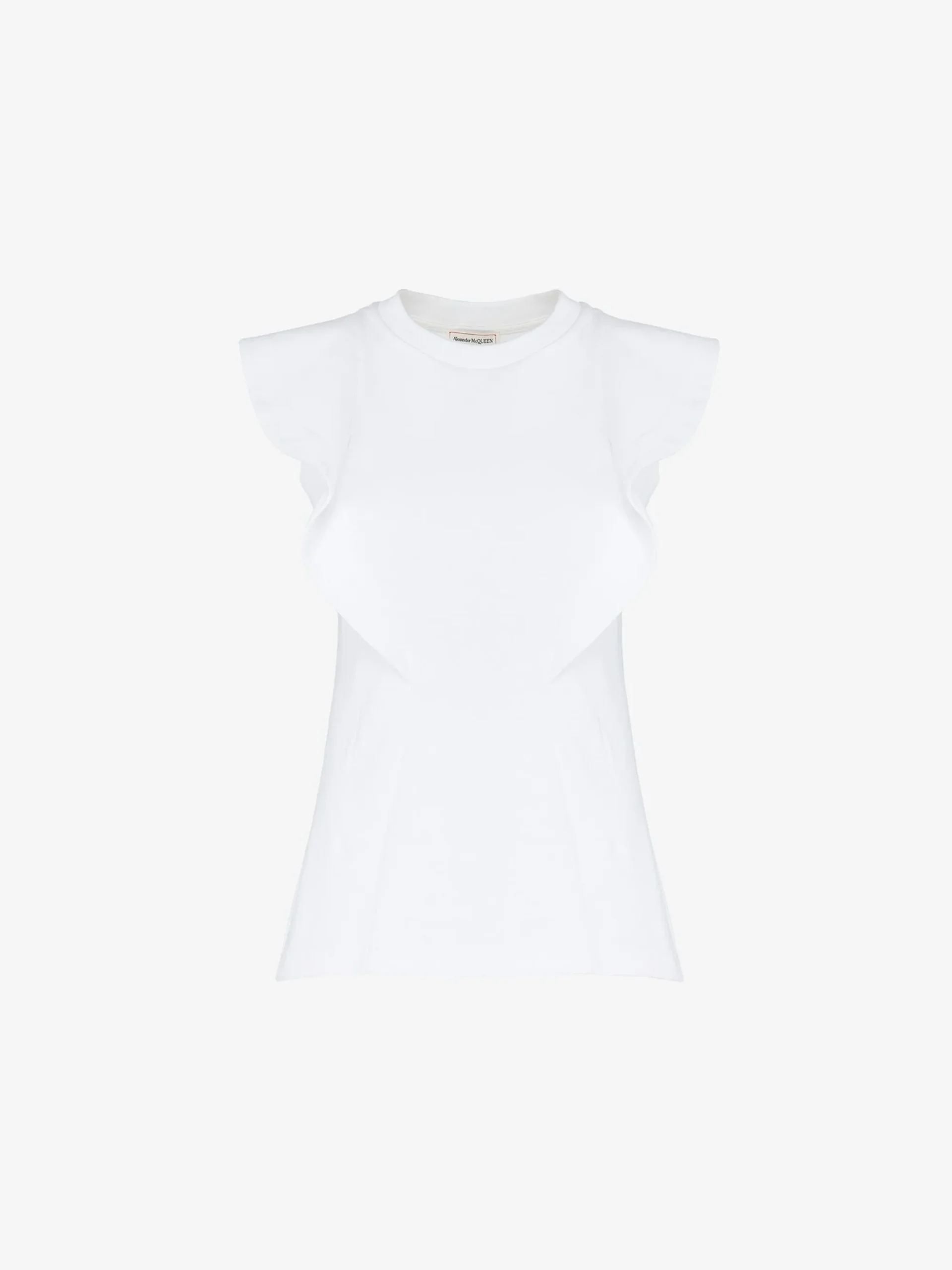 Women's Frill Detail Sleeveless Top in >Alexander McQueen Outlet