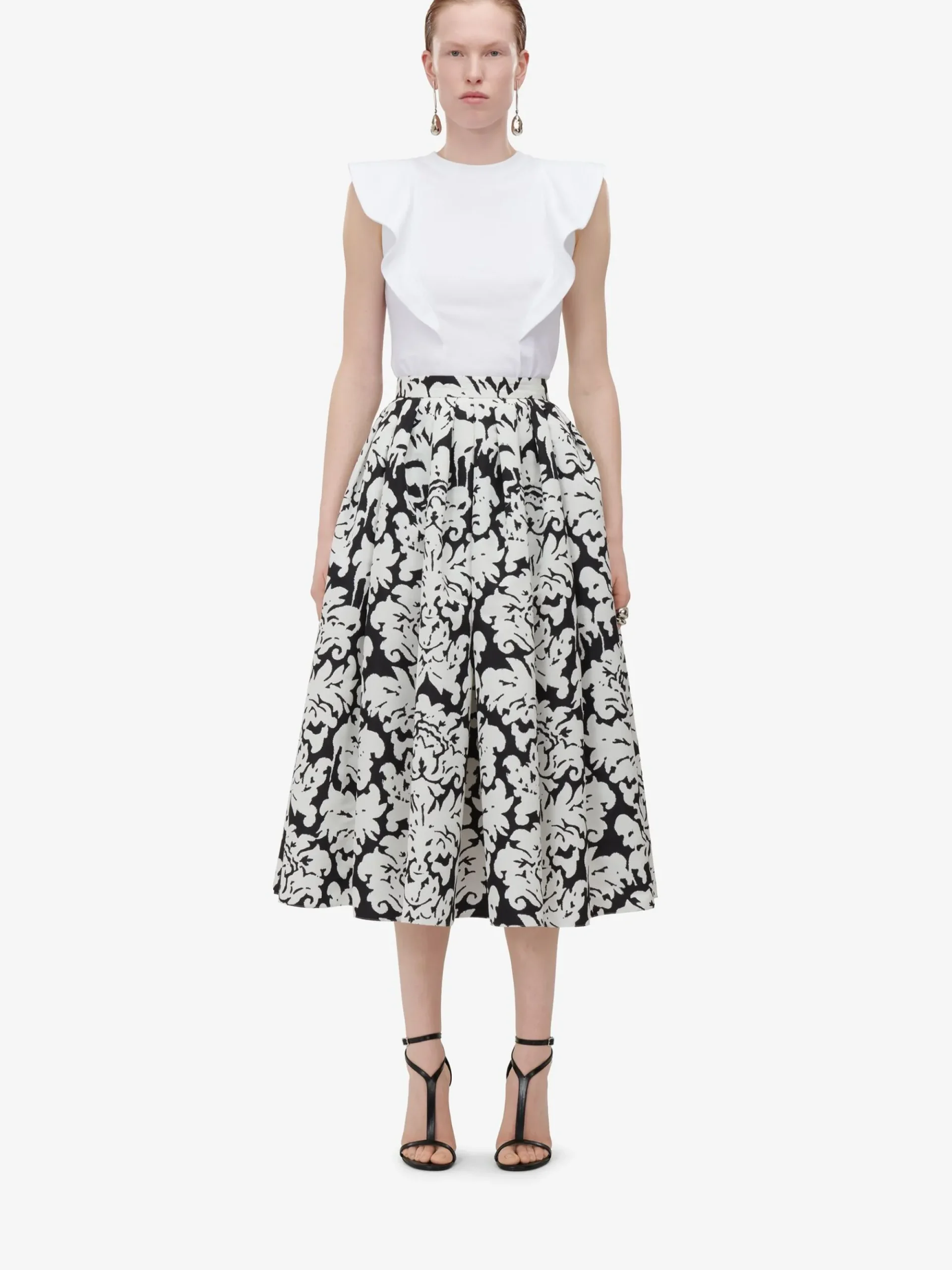 Women's Frill Detail Sleeveless Top in >Alexander McQueen Outlet