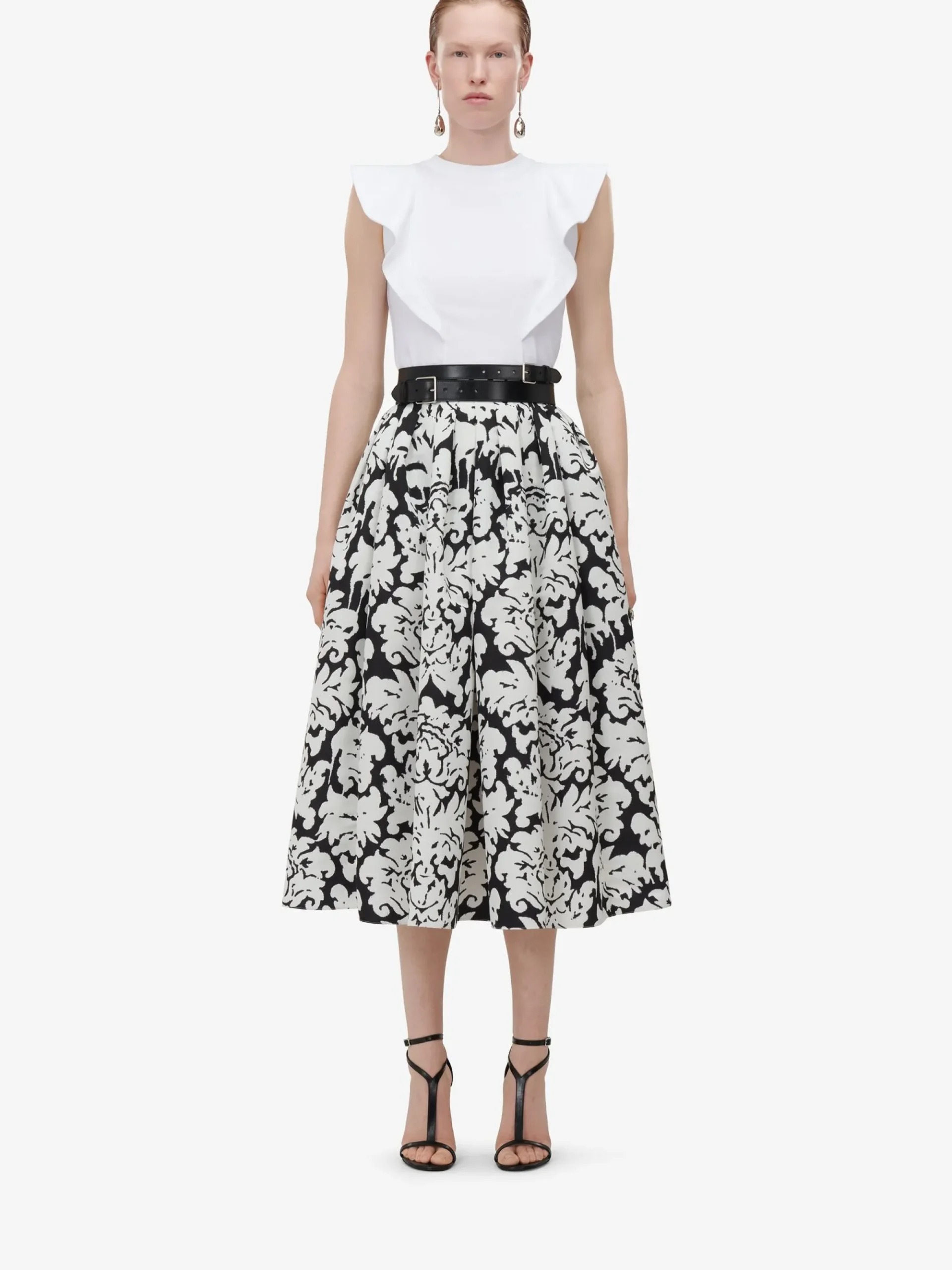 Women's Frill Detail Sleeveless Top in >Alexander McQueen Outlet