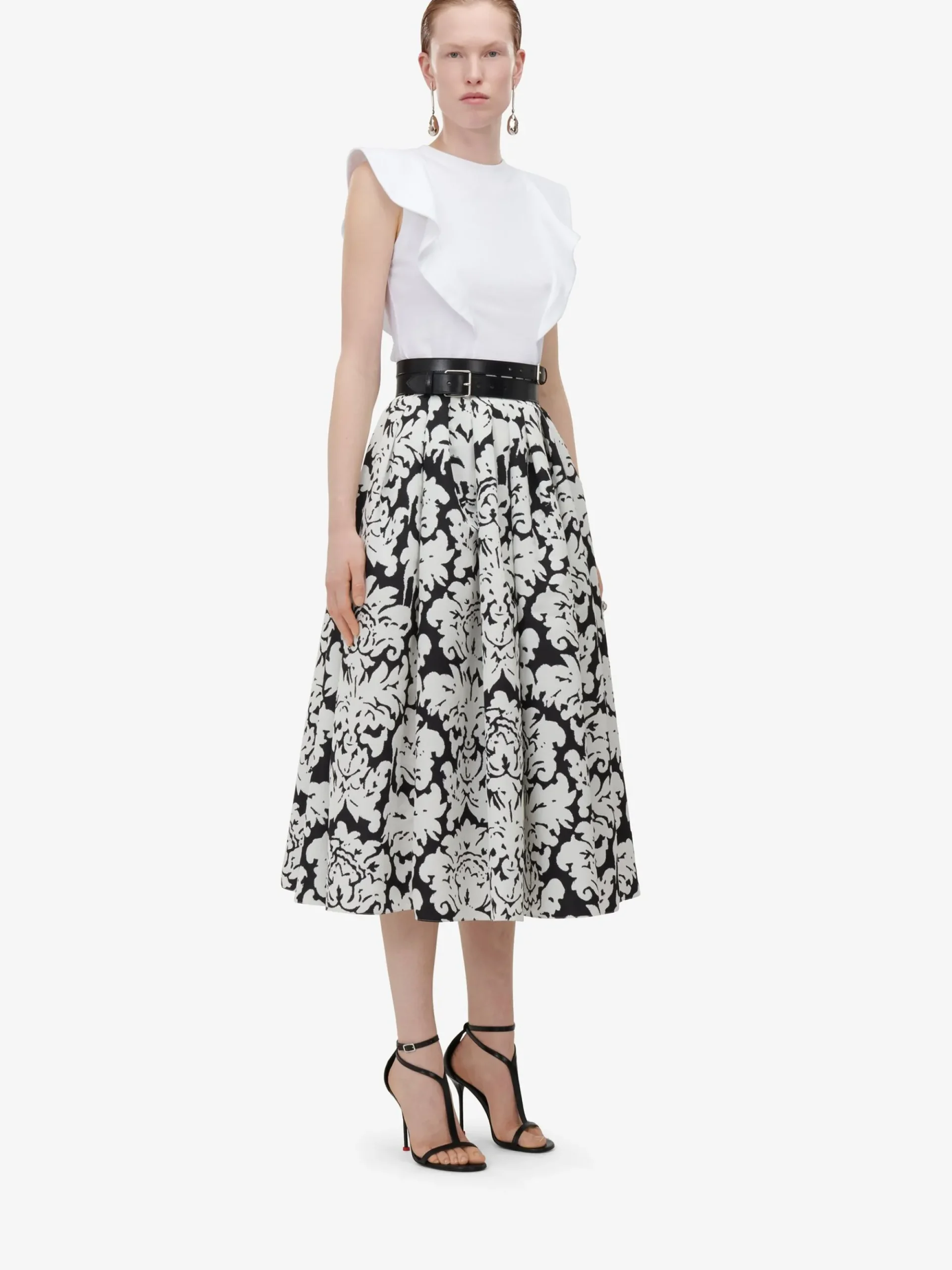 Women's Frill Detail Sleeveless Top in >Alexander McQueen Outlet
