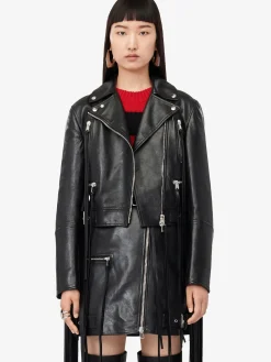 Women's Fringed Biker Jacket in ><noscript><img width=
