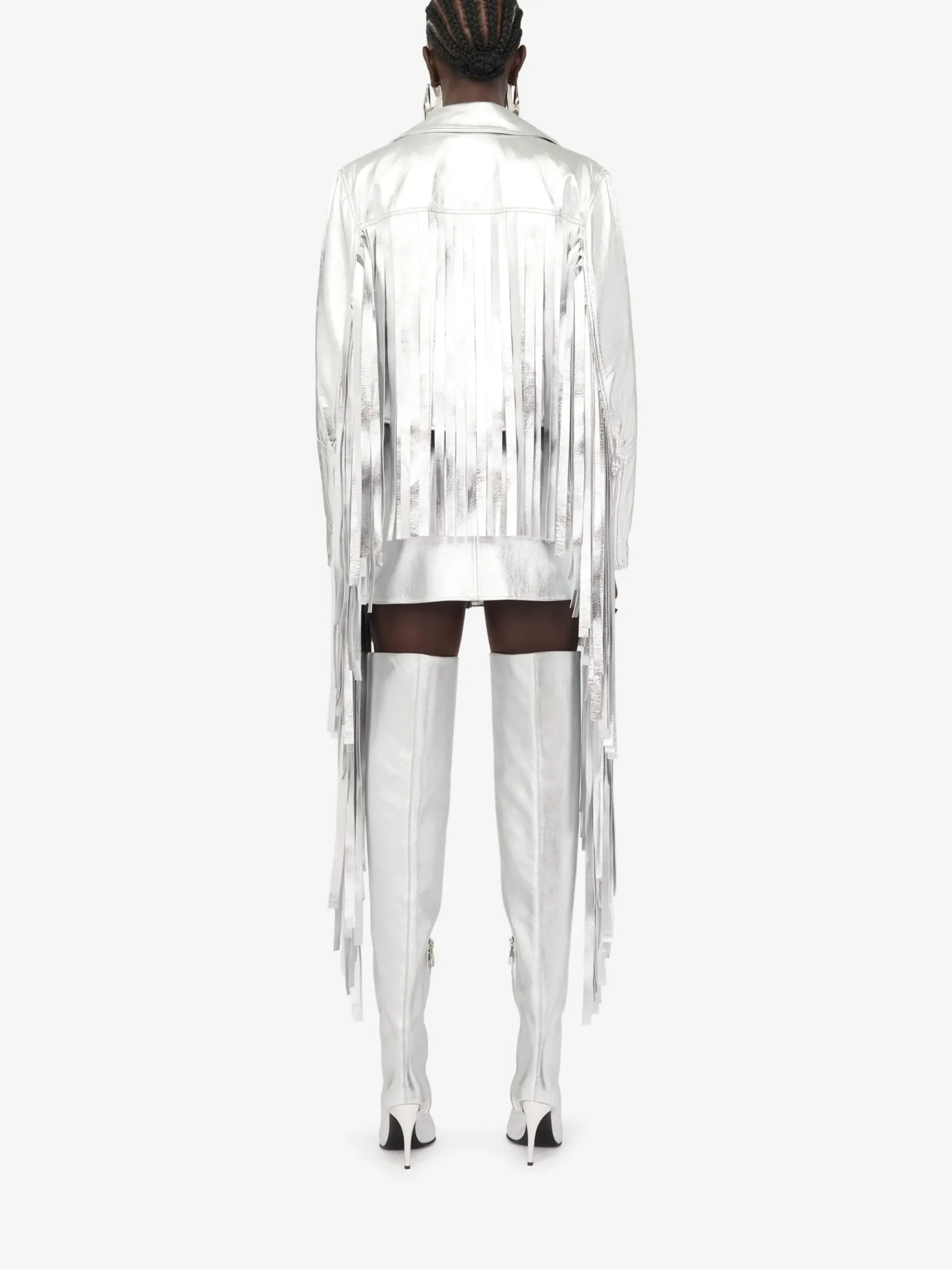 Women's Fringed Biker Jacket in >Alexander McQueen Hot