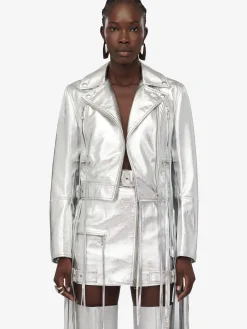 Women's Fringed Biker Jacket in ><noscript><img width=