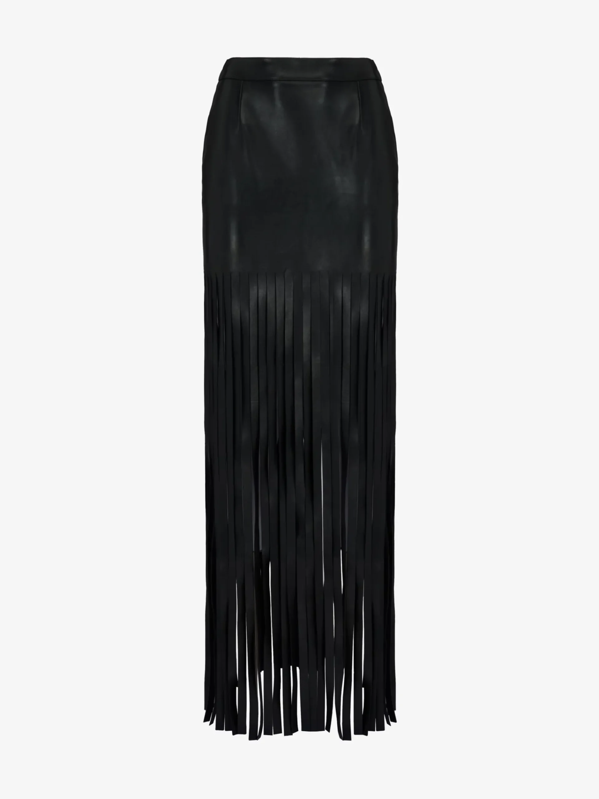 Women's Fringed Leather Skirt in >Alexander McQueen Discount