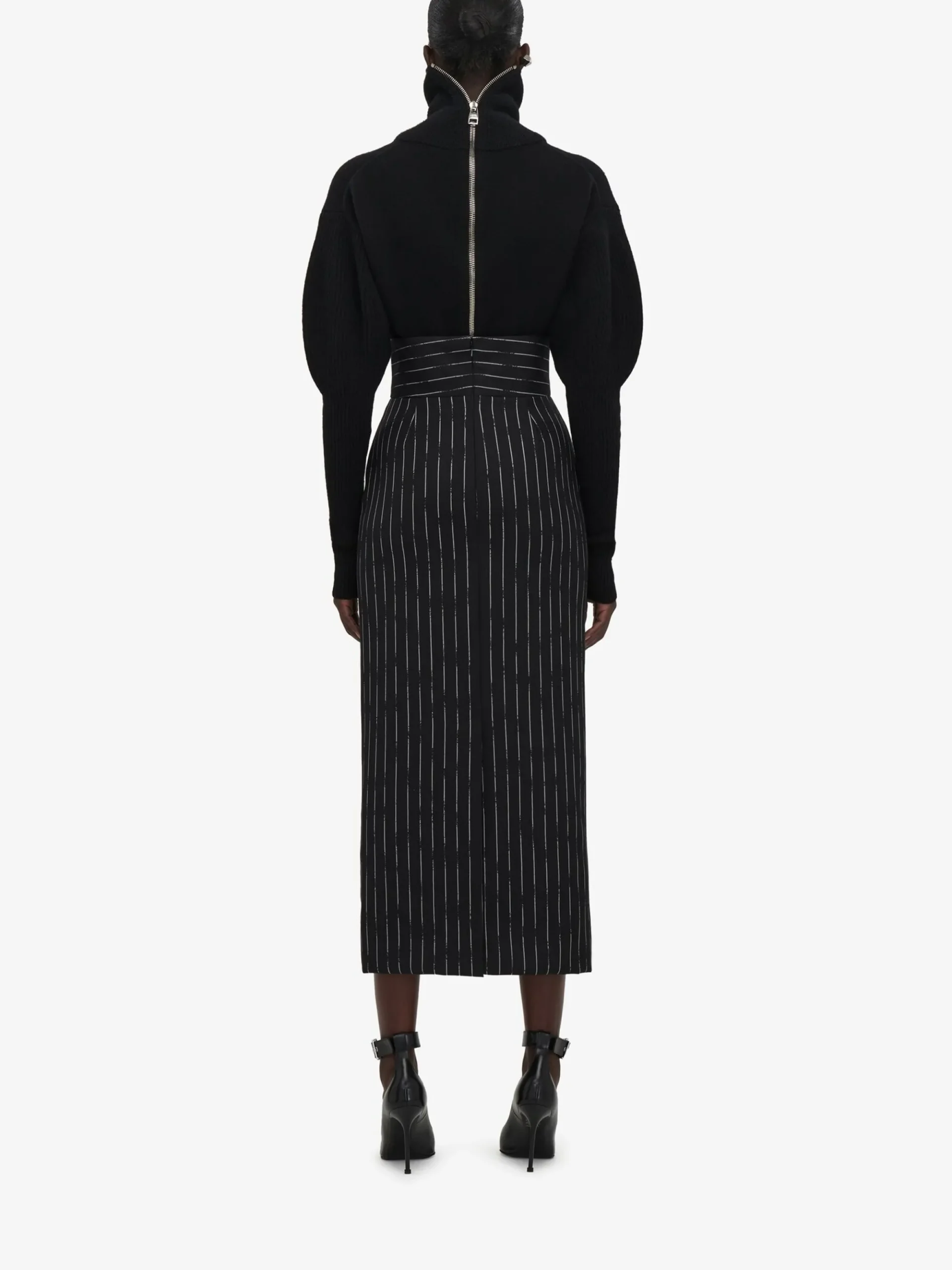Women's Funnel Neck Knit Jumper in >Alexander McQueen New