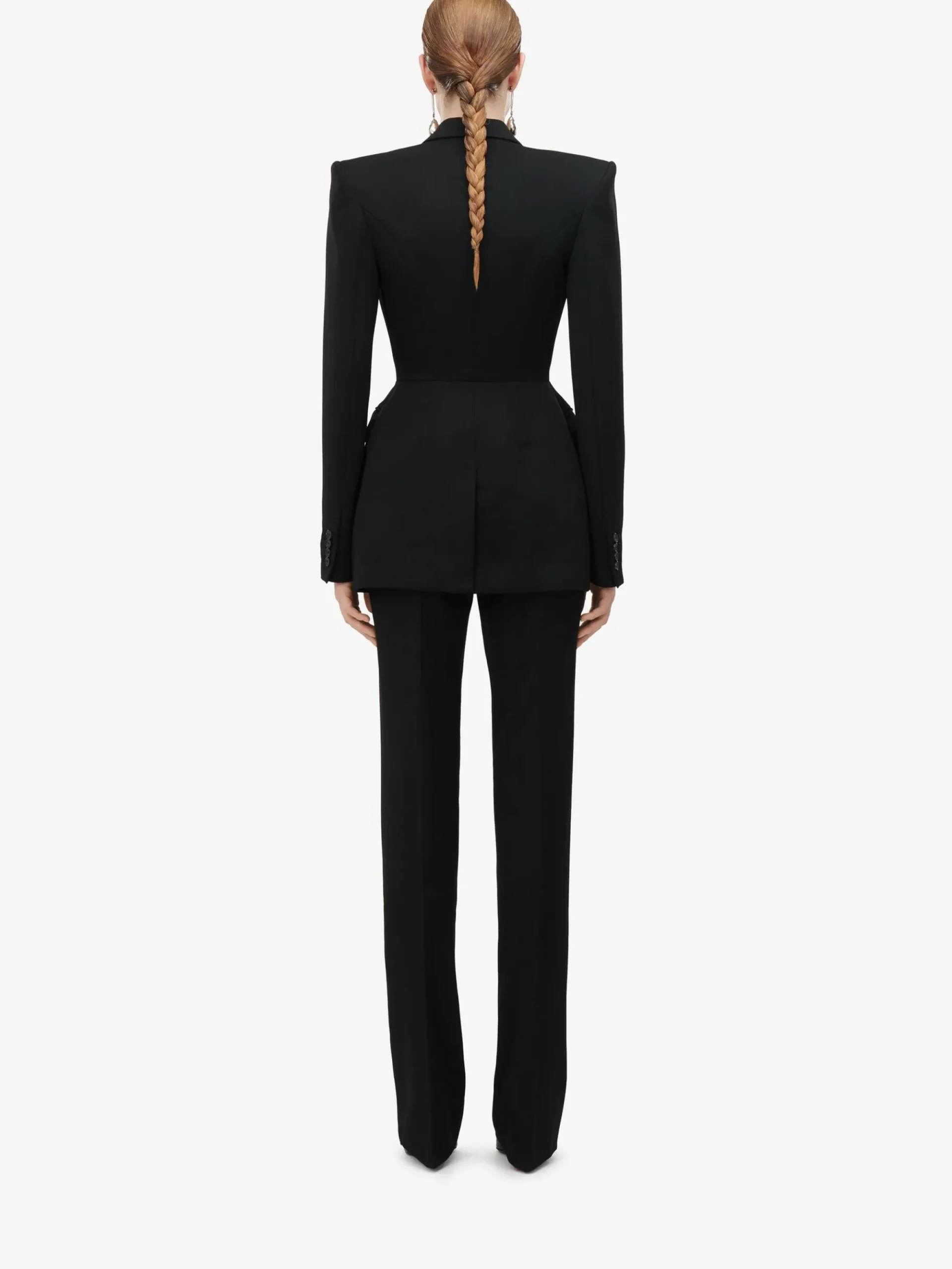 Women's High-waisted Cigarette Trousers in >Alexander McQueen Online
