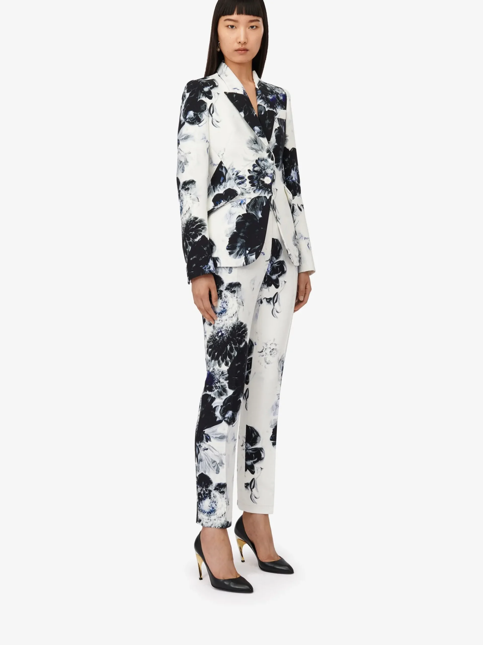 Women's High-waisted Cigarette Trousers in >Alexander McQueen Flash Sale