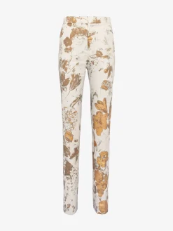 Women's High-waisted Cigarette Trousers in >Alexander McQueen Sale