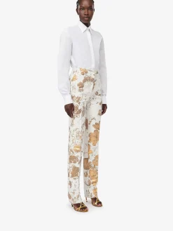 Women's High-waisted Cigarette Trousers in ><noscript><img width=