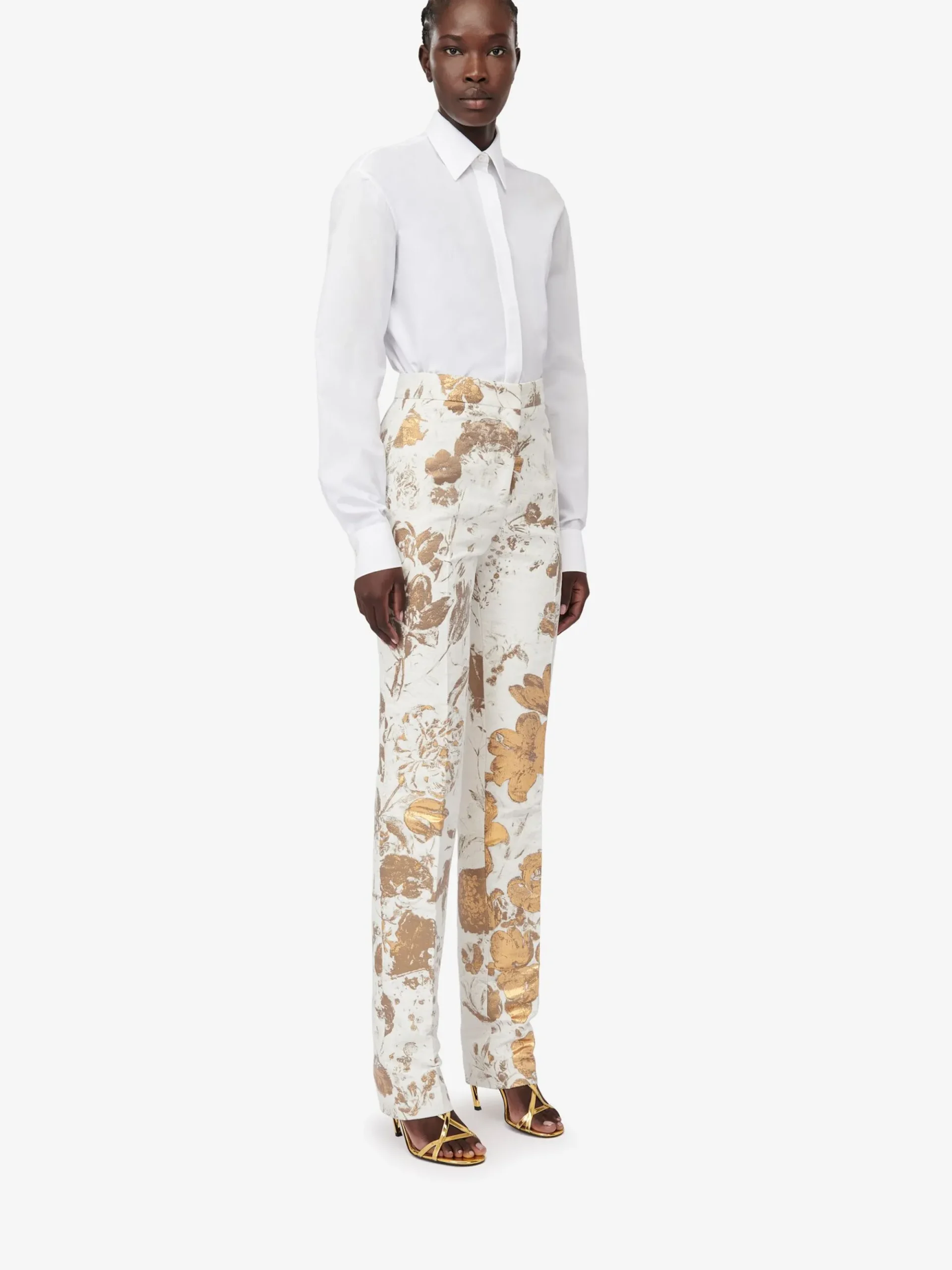 Women's High-waisted Cigarette Trousers in >Alexander McQueen Sale