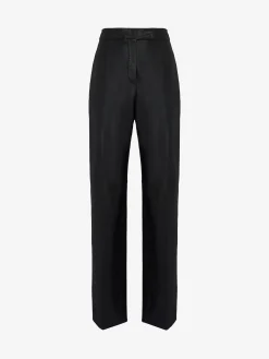 Women's High-waisted Leather Trousers in >Alexander McQueen Store