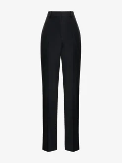 Women's High-waisted Tailored Trousers in >Alexander McQueen Outlet