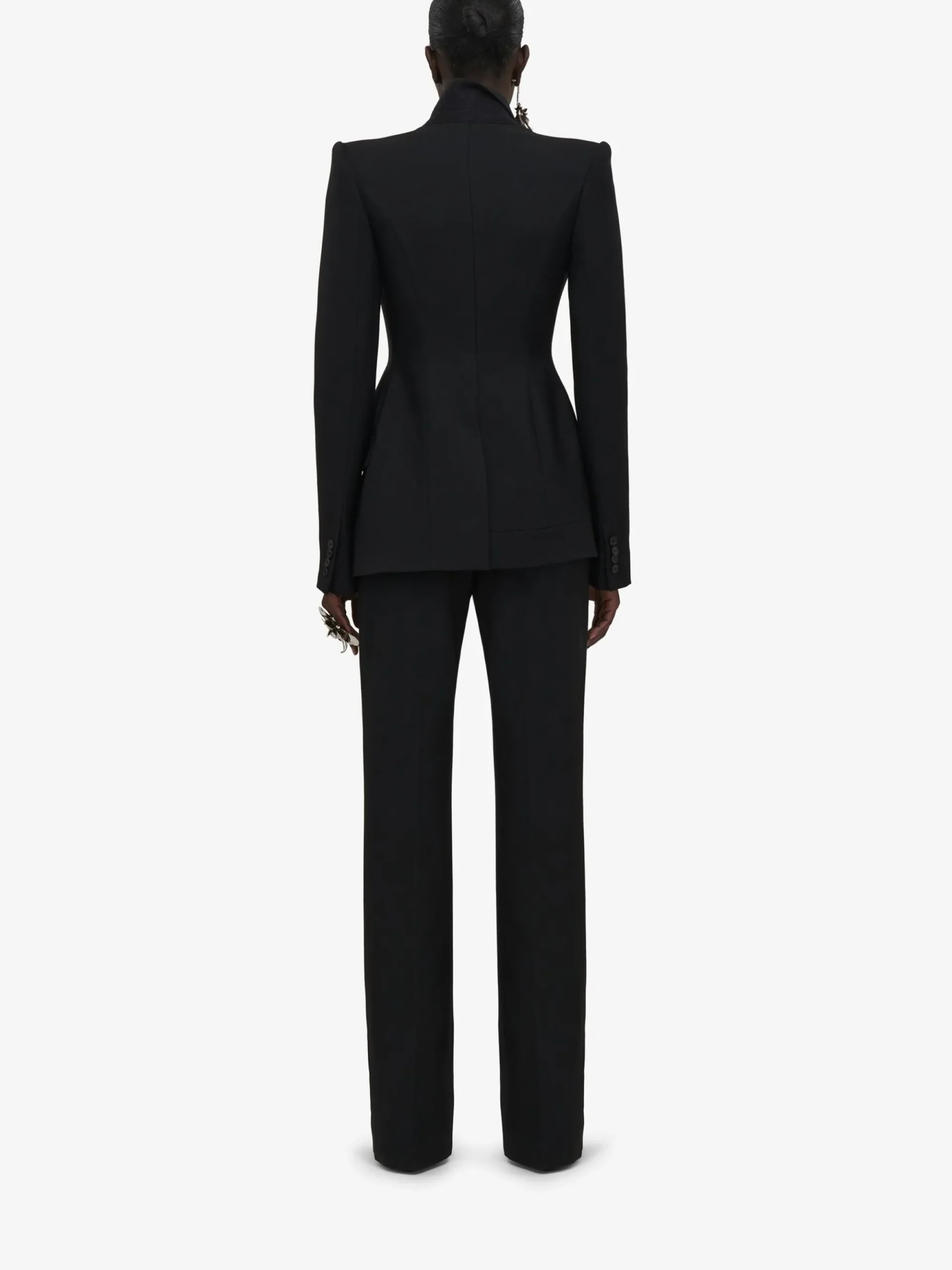 Women's High-waisted Tailored Trousers in >Alexander McQueen Outlet