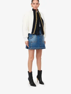Women's Hybrid Military Bomber Jacket in ><noscript><img width=