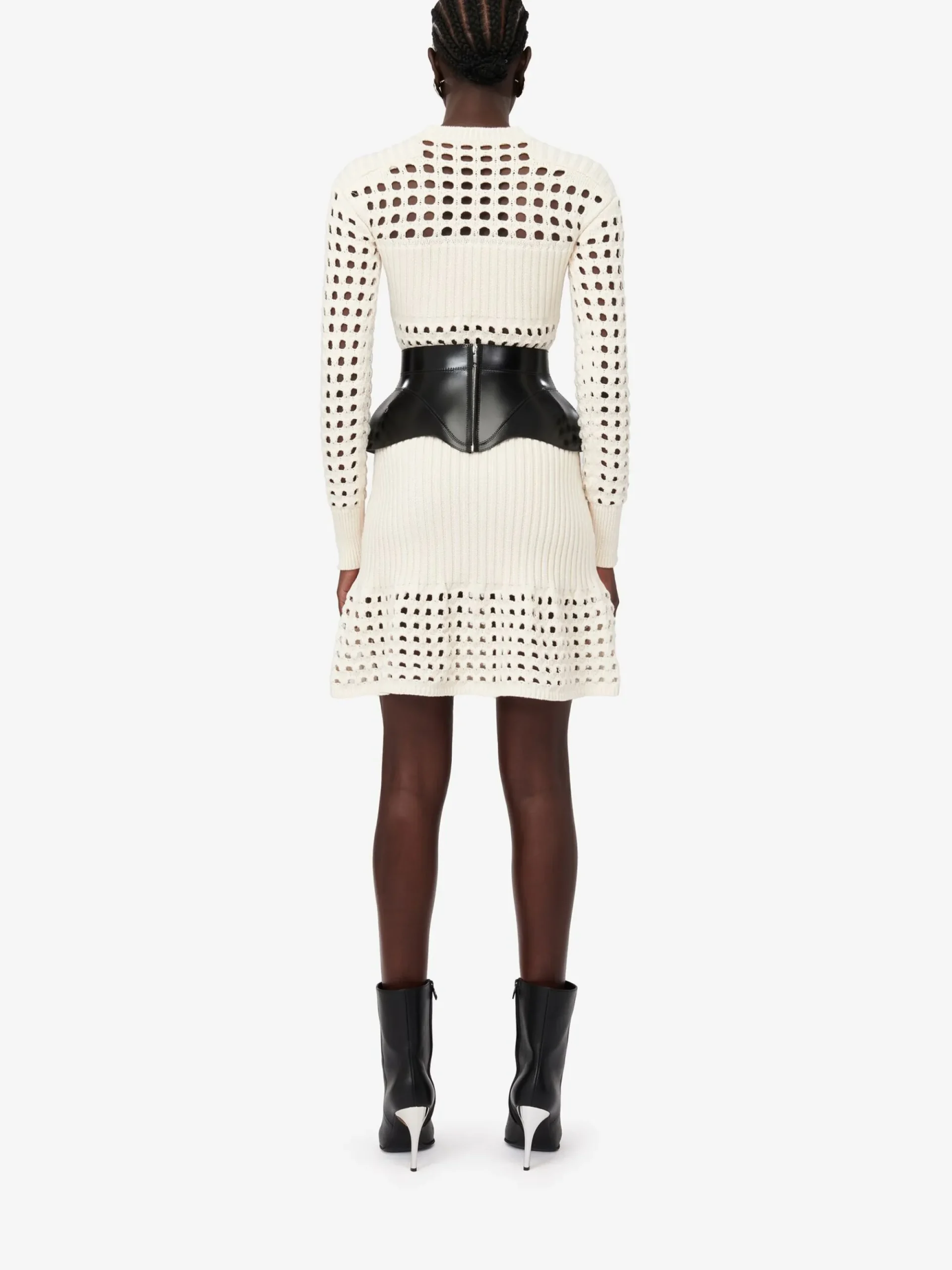 Women's Knitted Mesh Mini Dress in >Alexander McQueen Cheap