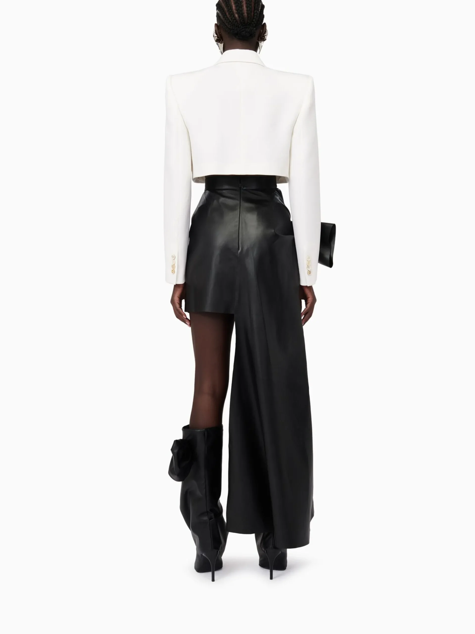 Women's Knotted Drape Mini Skirt in >Alexander McQueen Fashion