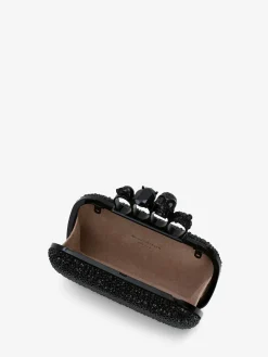 Women's Knuckle Clutch With Chain in ><noscript><img width=