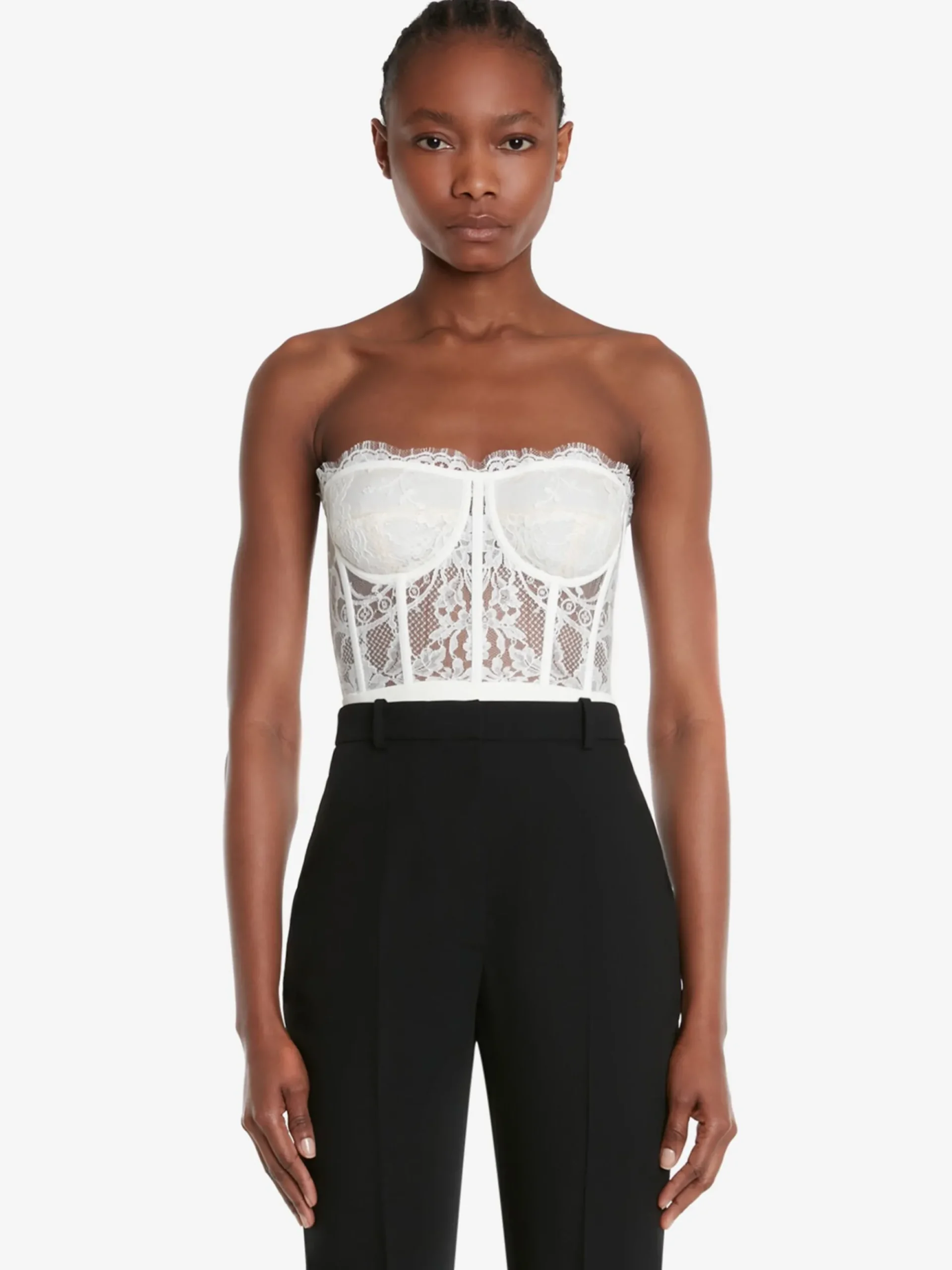 Women's Lace Corset in >Alexander McQueen Cheap