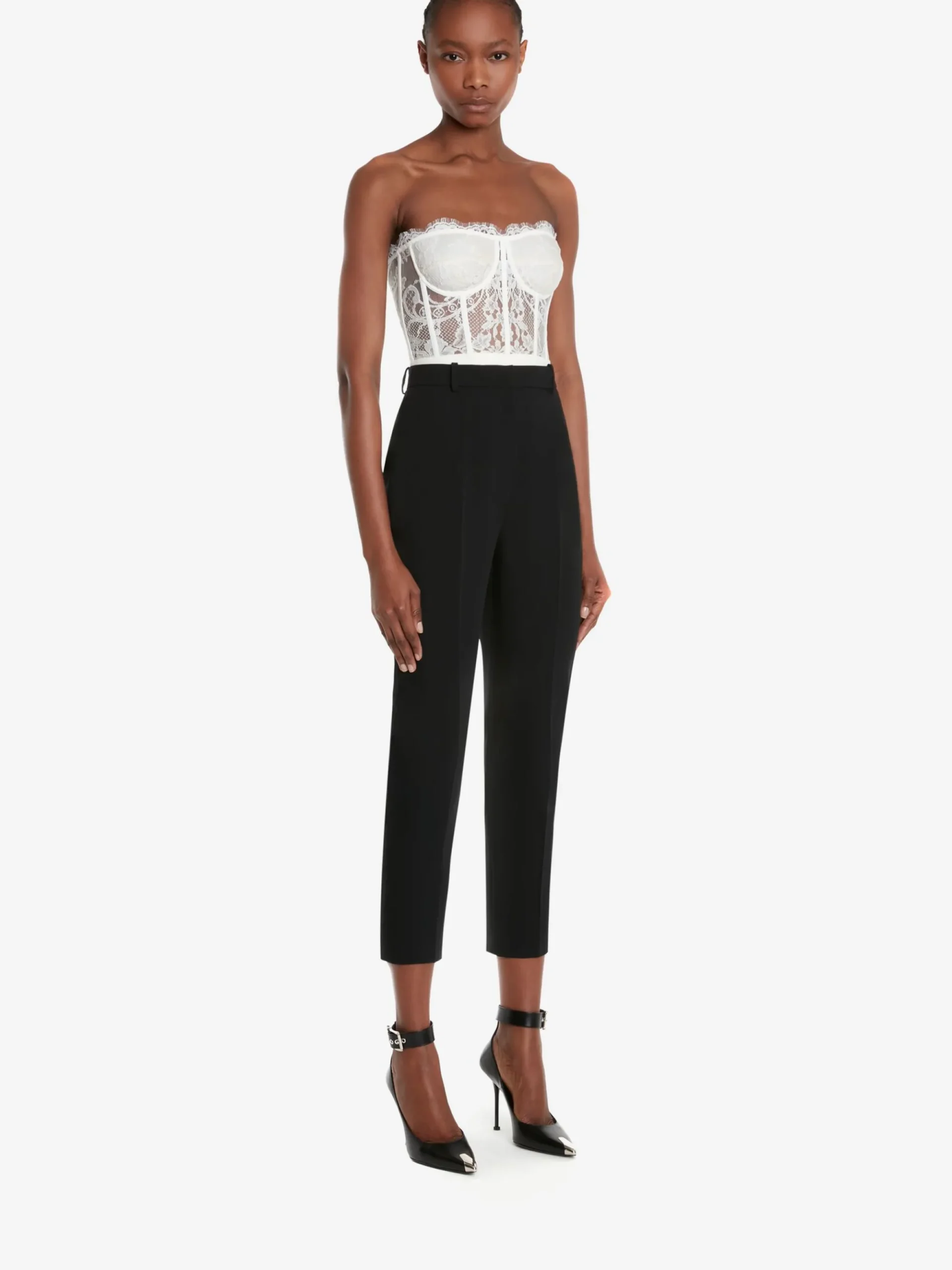 Women's Lace Corset in >Alexander McQueen Cheap