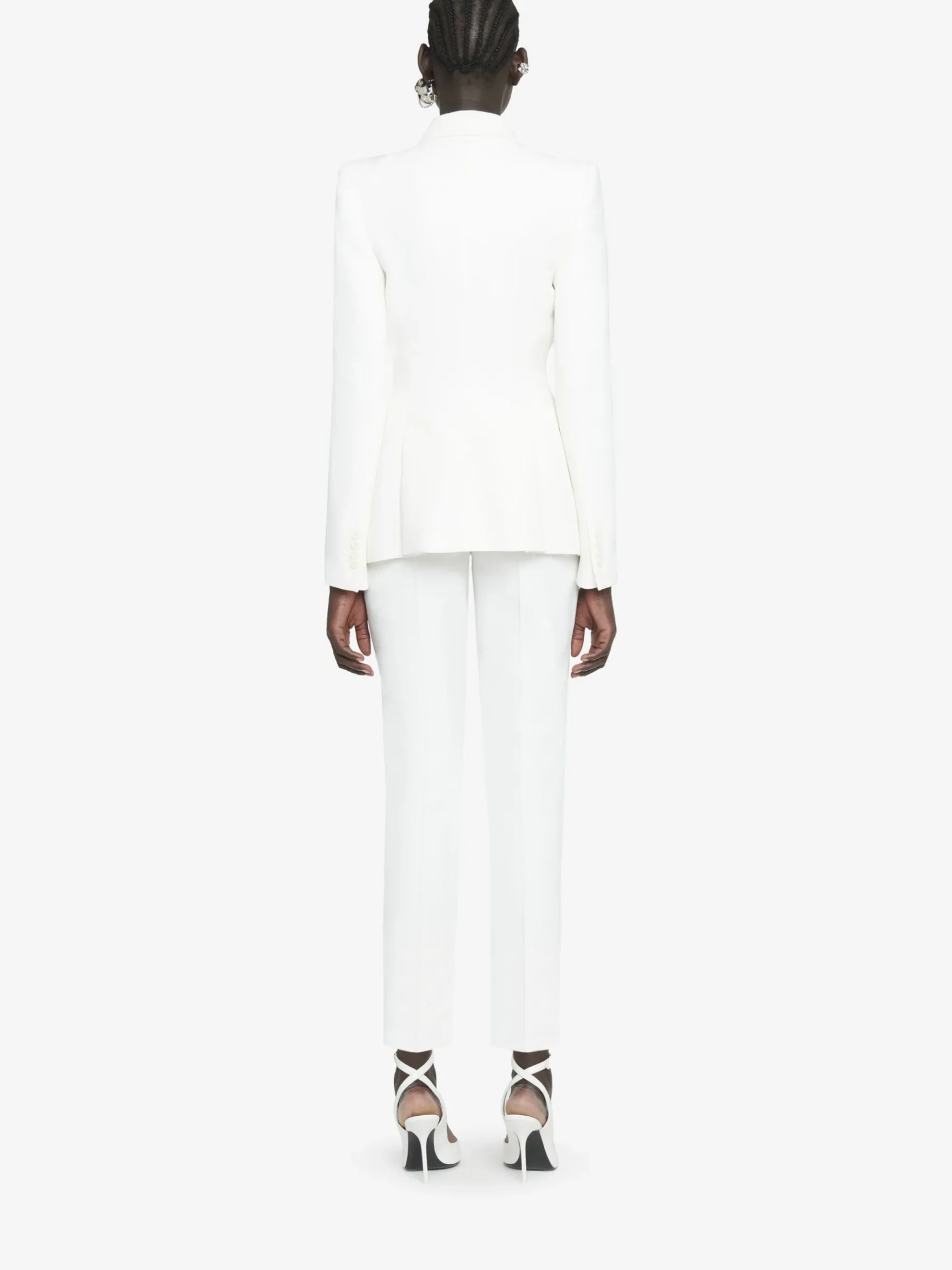 Women's Leaf Crepe Cigarette Trouser in >Alexander McQueen Cheap