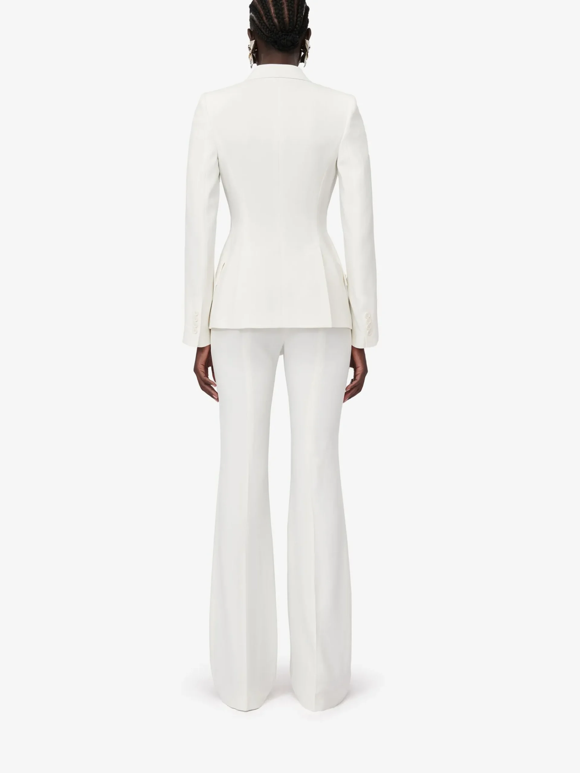 Women's Leaf Crepe Drop Hem Jacket in >Alexander McQueen New
