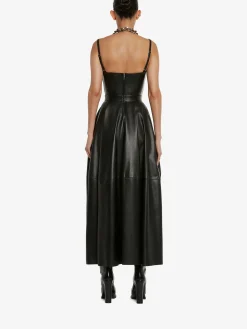 Women's Leather Corset Top in ><noscript><img width=