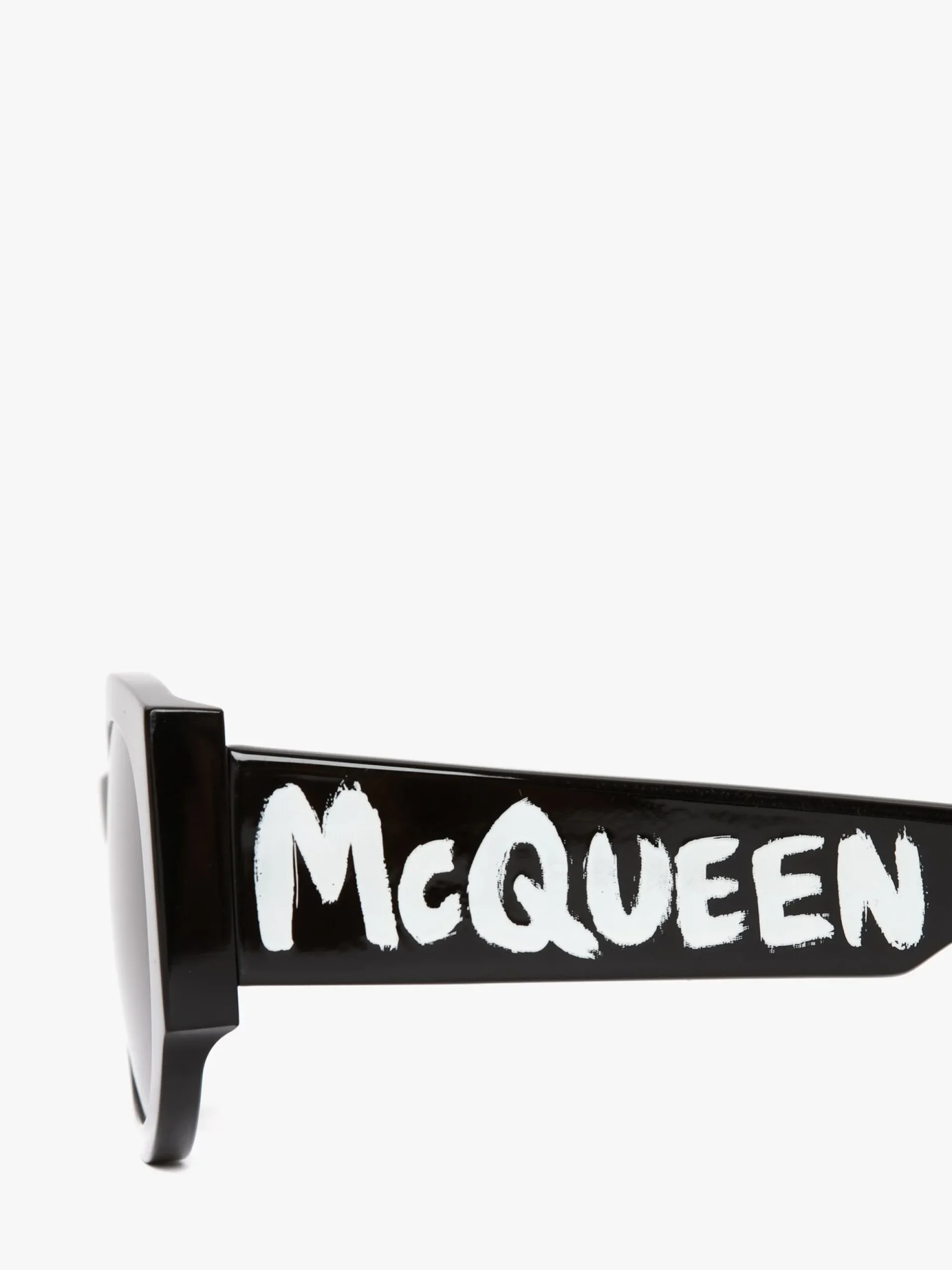 Women's McQueen Graffiti Oval Sunglasses in >Alexander McQueen Clearance