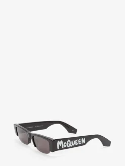 Women's McQueen Graffiti Slashed Sunglasses in >Alexander McQueen Shop