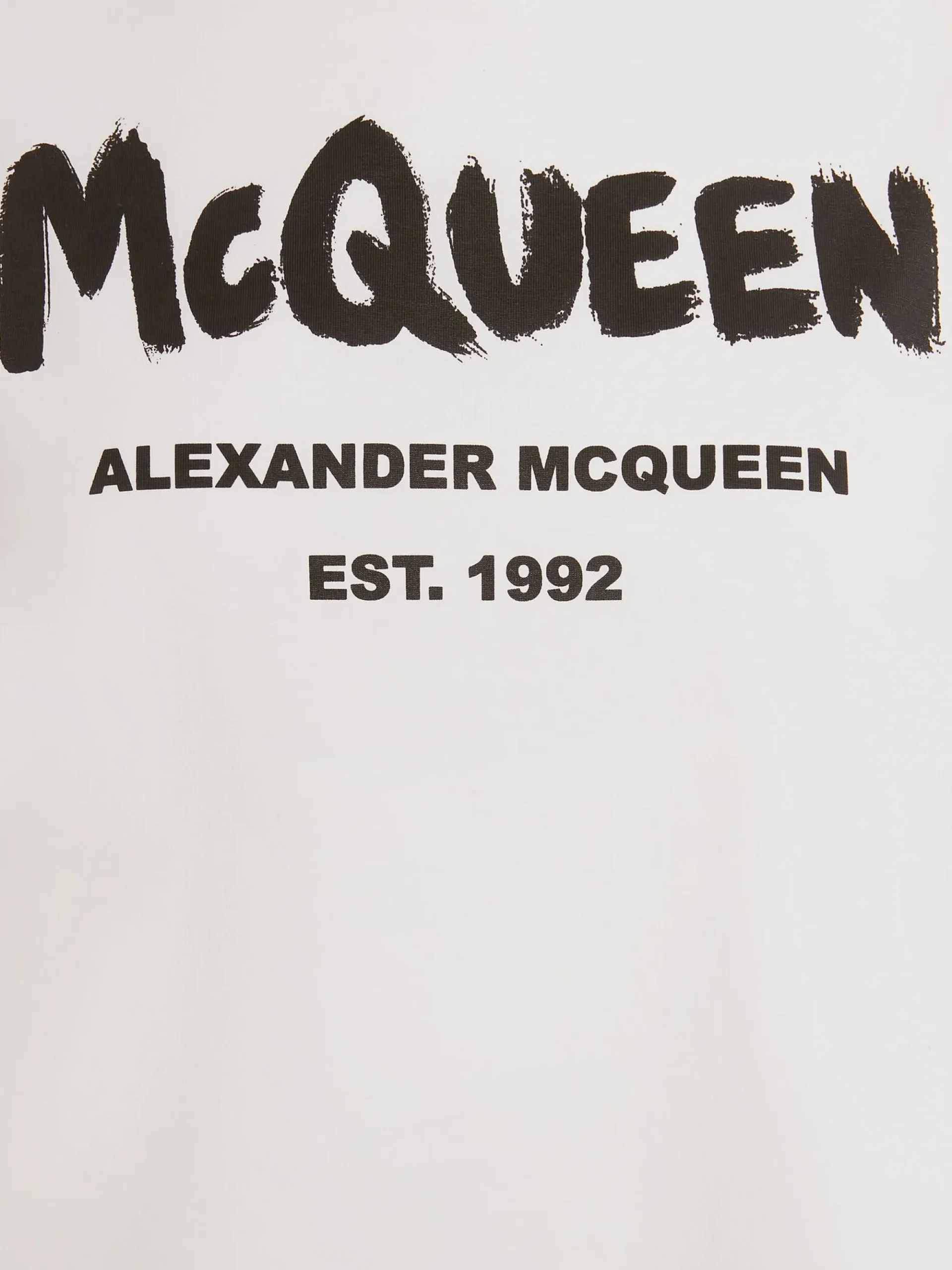 Women's McQueen Graffiti T-shirt in >Alexander McQueen Shop