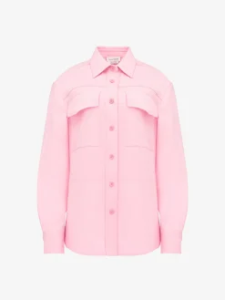Women's Military Pocket Shirt in >Alexander McQueen Clearance