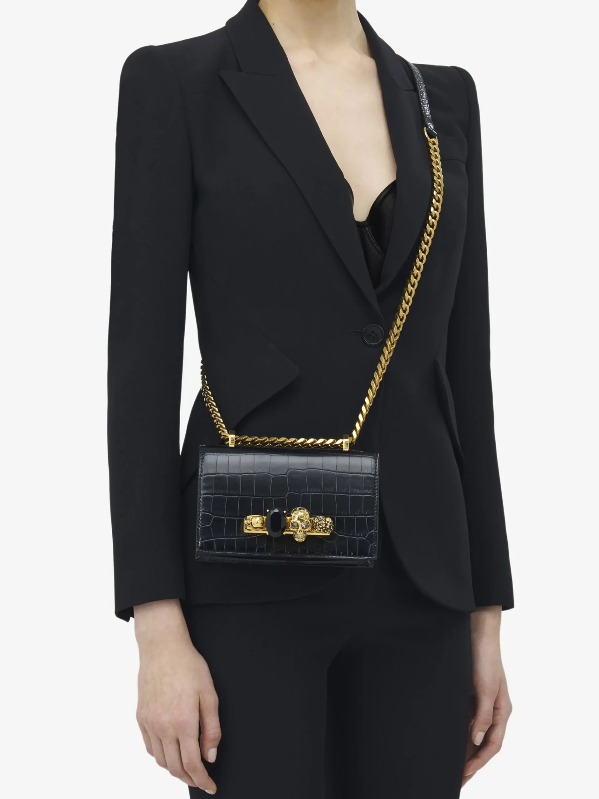 Women's Mini Jewelled Satchel in >Alexander McQueen Cheap