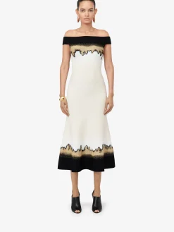 Women's Off-the-shoulder Jacquard Dress in ><noscript><img width=