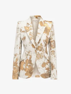 Women's Peak Shoulder Jacket in >Alexander McQueen Best Sale