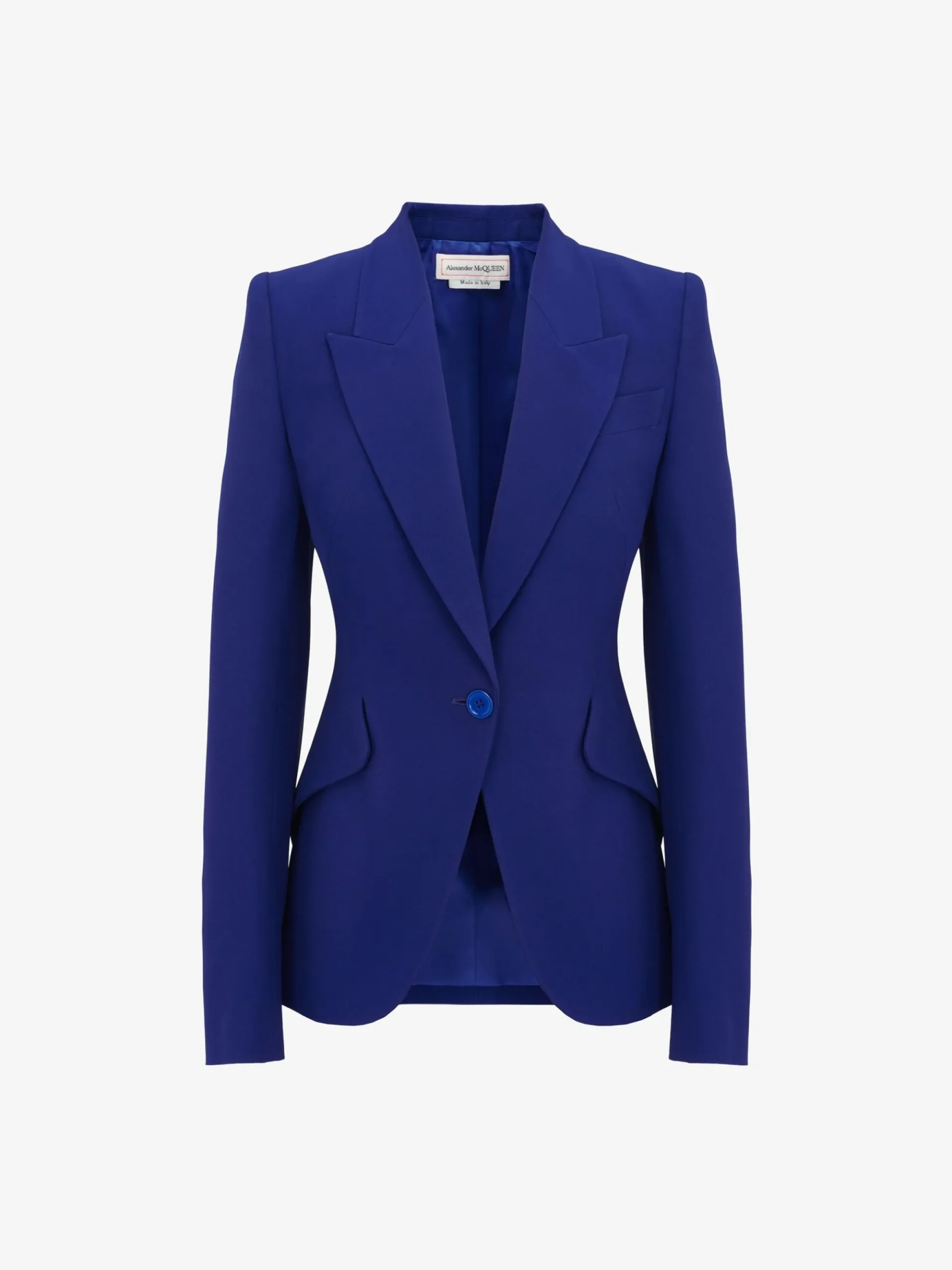 Women's Peak Shoulder Leaf Crepe Jacket in >Alexander McQueen Shop