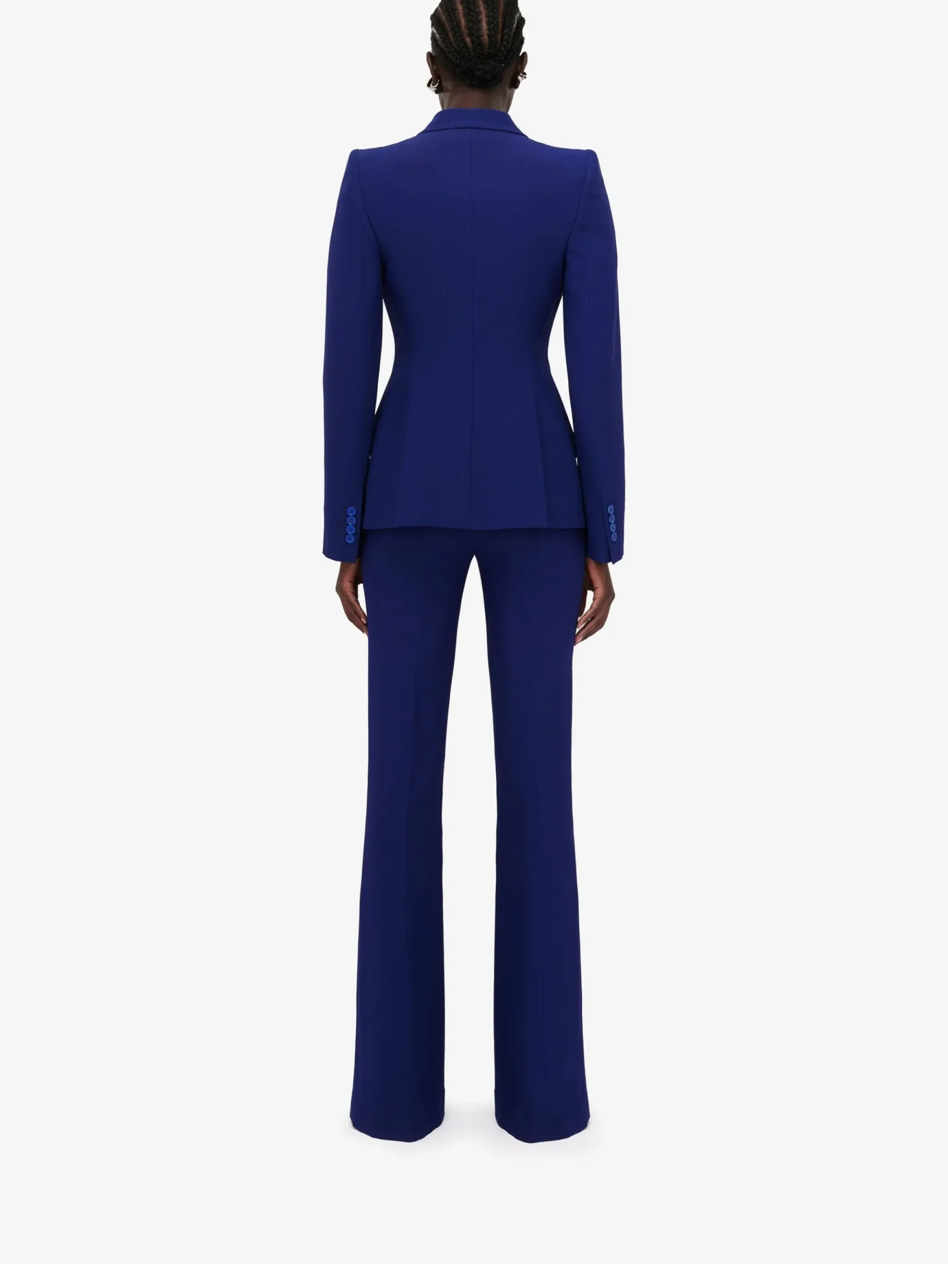 Women's Peak Shoulder Leaf Crepe Jacket in >Alexander McQueen Shop