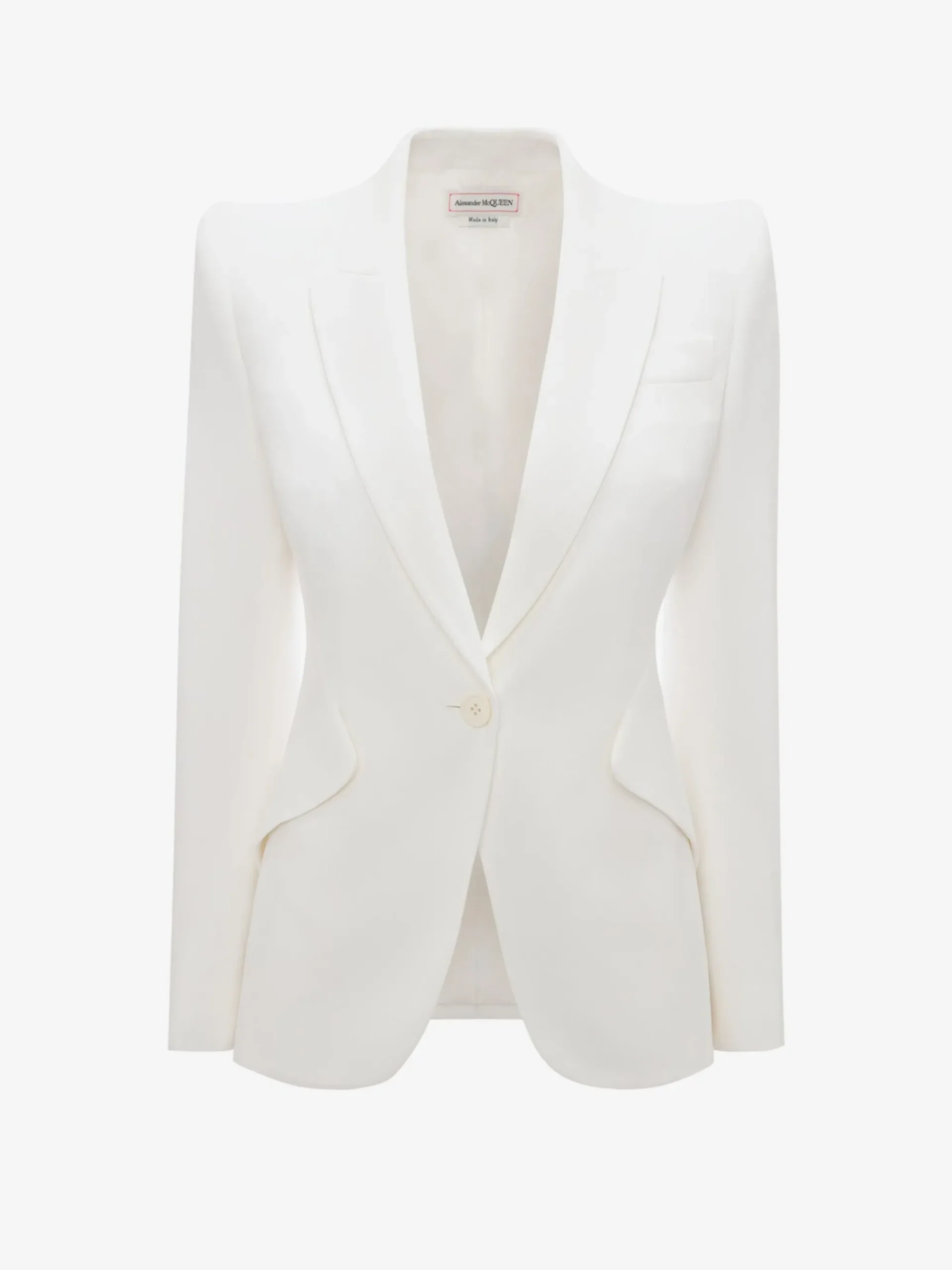 Women's Peak Shoulder Leaf Crepe Jacket in >Alexander McQueen Best