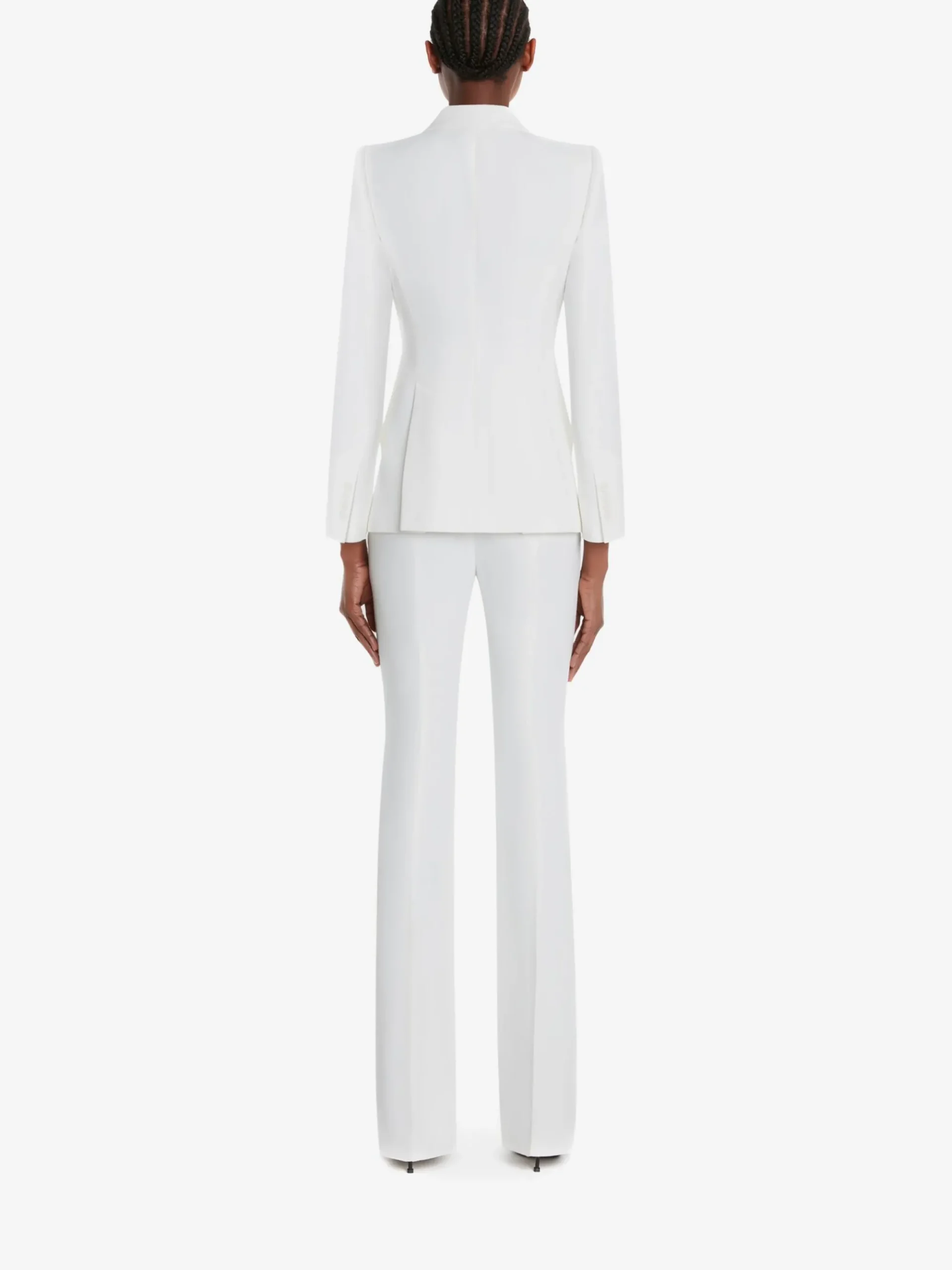 Women's Peak Shoulder Leaf Crepe Jacket in >Alexander McQueen Best