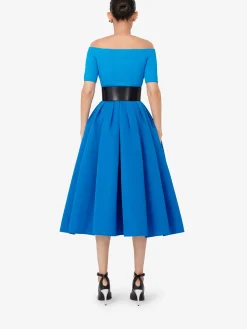Women's Pleated Midi Skirt in ><noscript><img width=