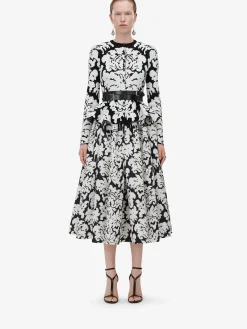 Women's Pleated Midi Skirt in >Alexander McQueen Cheap