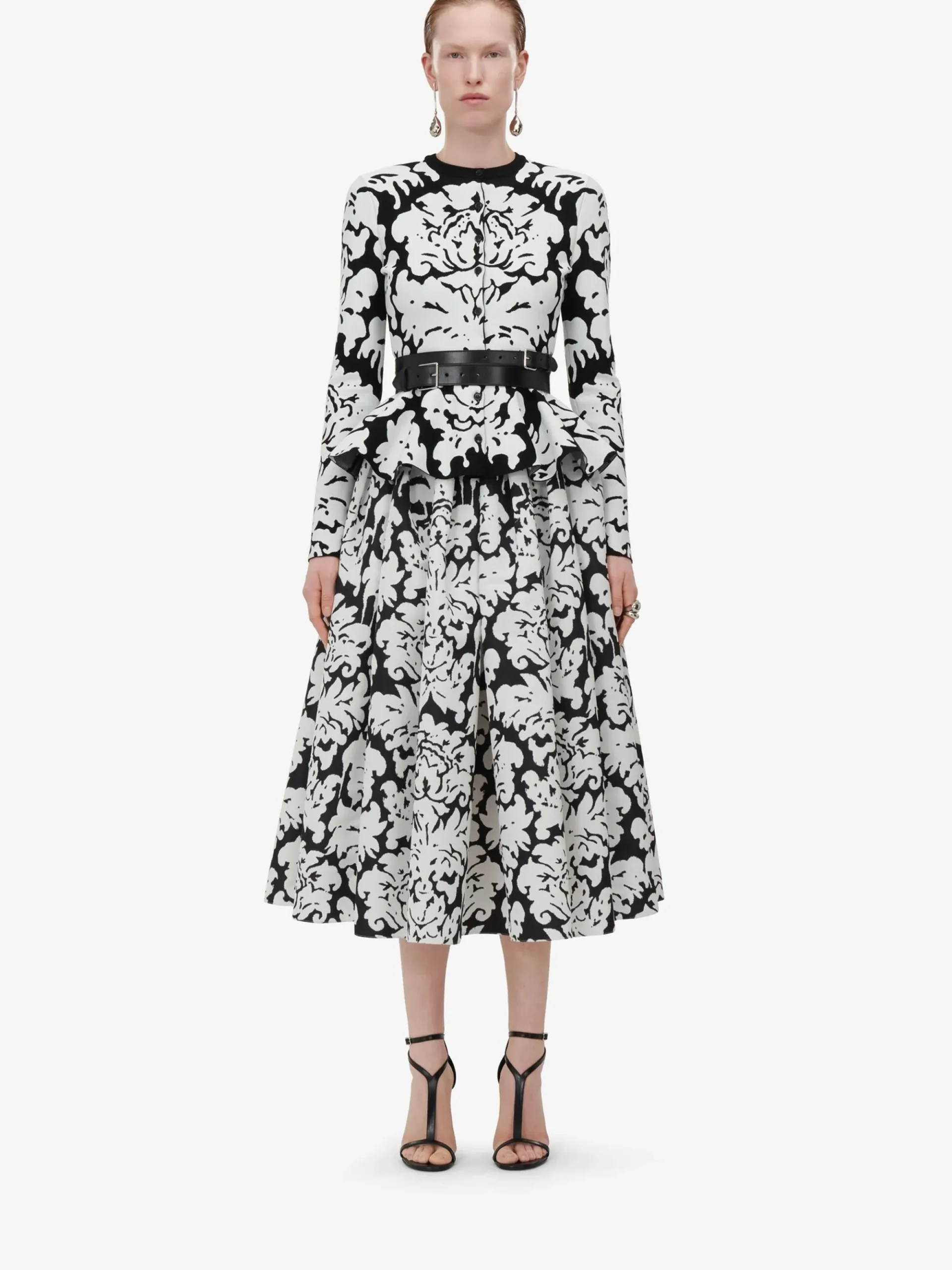 Women's Pleated Midi Skirt in >Alexander McQueen Cheap