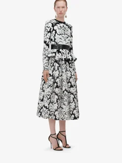 Women's Pleated Midi Skirt in ><noscript><img width=