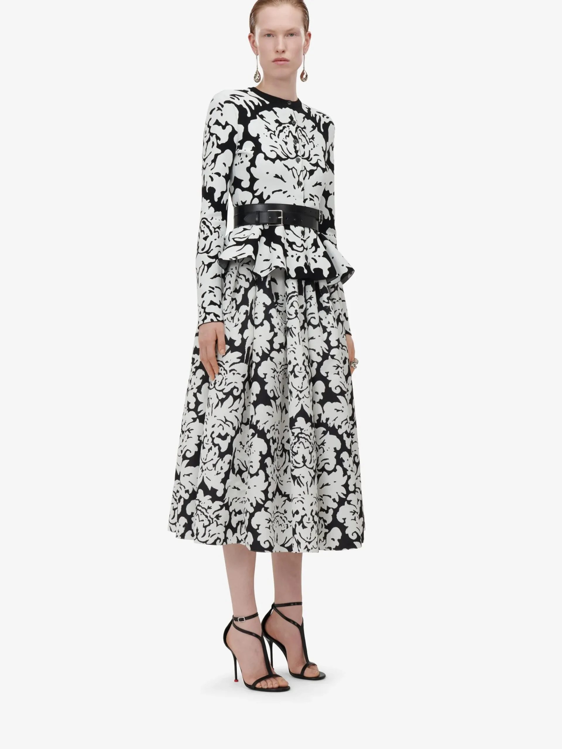 Women's Pleated Midi Skirt in >Alexander McQueen Cheap