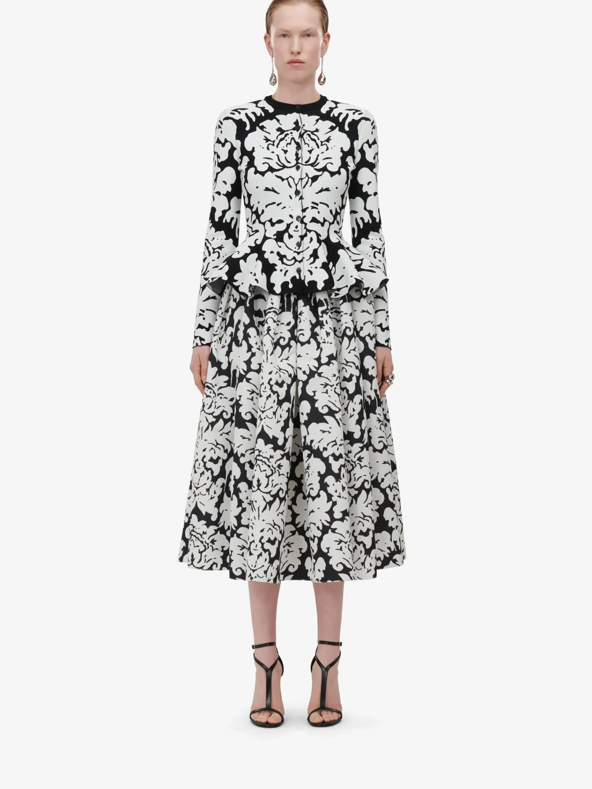 Women's Pleated Midi Skirt in >Alexander McQueen Cheap